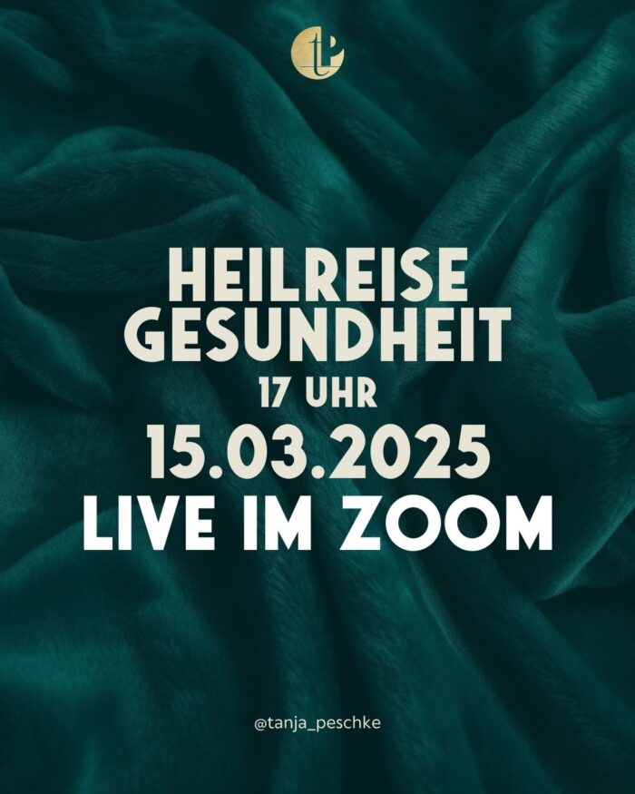 Live im Zoom "Heilreise Gesundheit"